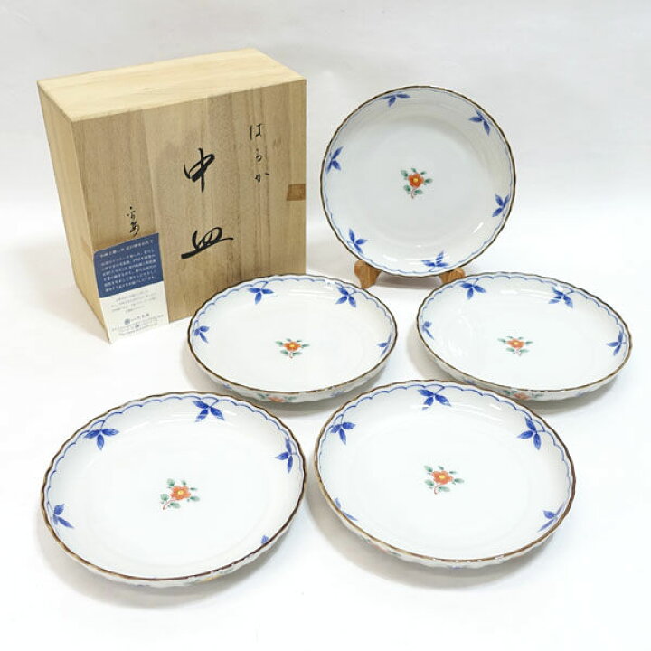 楽天市場】平安橘吉 / たち吉 ◇【和食器】平安橘吉/はるか 中皿揃(5枚 