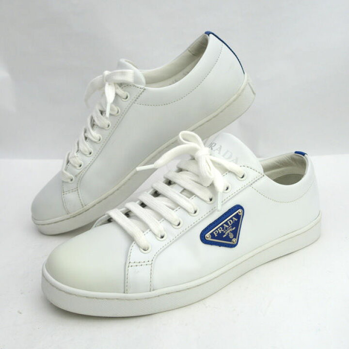 楽天市場】【スーパーSALE】PRADA / プラダ ◇スニーカー 三角ロゴ 