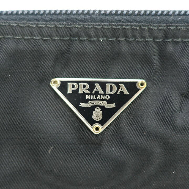 楽天市場】PRADA / プラダ □ポーチ 小物入れ テスート ブラック  