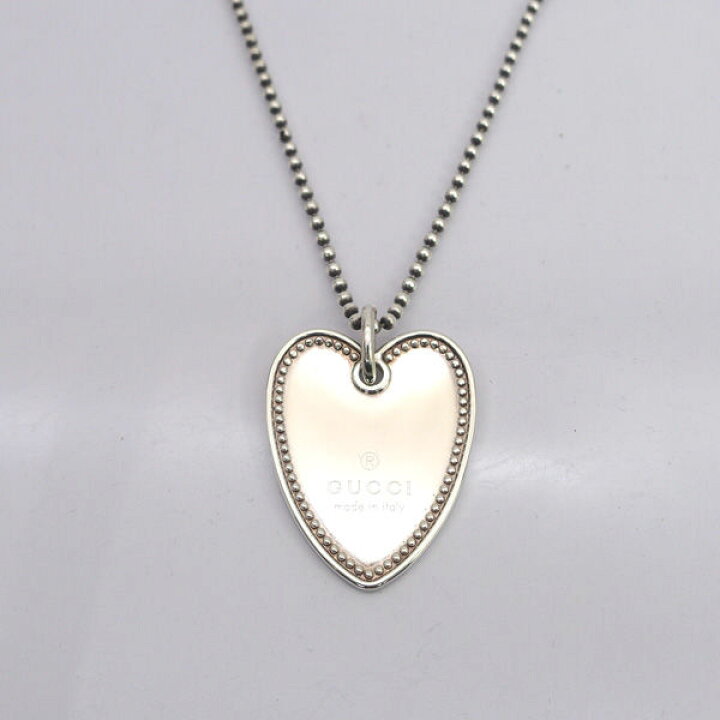 楽天市場】GUCCI / グッチ ◇ハート プレート ネックレス SILVER 925 