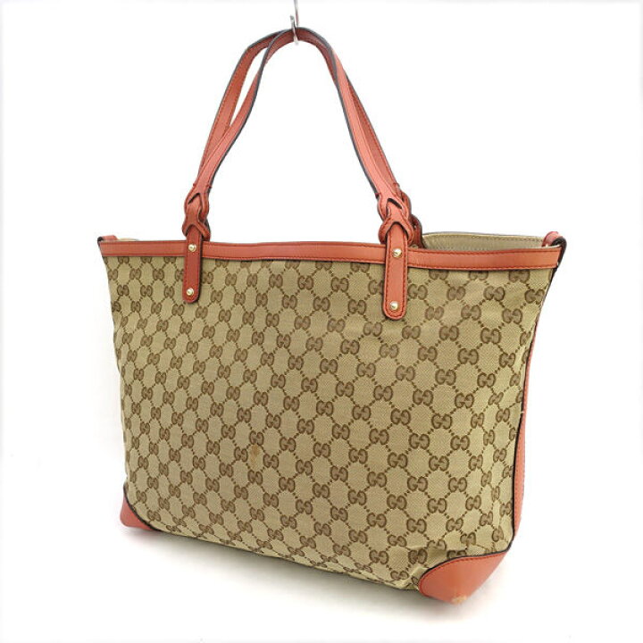 楽天市場】GUCCI / グッチ □GGキャンバス トートバッグ ブラウン 