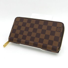LOUIS VUITTON / ルイヴィトン ◆ジッピーウォレット ラウンドファスナー長財布 ダミエ N41661 【財布/サイフ/ウォレット/wallet/コイン】 ブランド【中古】