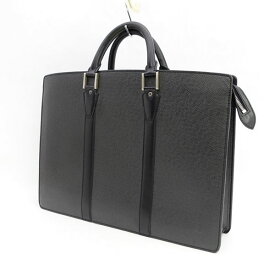 LOUIS VUITTON / ルイヴィトン ◆タイガ ポルト ドキュマン・ロザン ビジネスバッグ ブラック M30052 【バッグ/バック/BAG/鞄/カバン】 ブランド【中古】