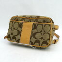 COACH / コーチ ◆シグネチャー ミニショルダーバッグ ウエストポーチ 【バッグ/バック/BAG/鞄/カバン】 ブランド【中古】