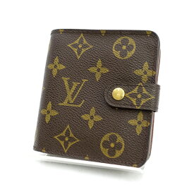 LOUIS VUITTON / ルイヴィトン ◆コンパクトジップ 二つ折り財布 モノグラム M61667 【財布/サイフ/ウォレット/wallet/コイン】 ブランド【中古】