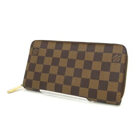 LOUIS VUITTON / ルイヴィトン ◆ジッピーウォレット ラウンドファスナー長財布 ダミエ N60015 【財布/サイフ/ウォレット/wallet/コイン】 ブランド【中古】
