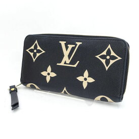 LOUIS VUITTON / ルイヴィトン ◆ジッピーウォレット ラウンドファスナー長財布 アンプラント バイカラー M80481 【財布/サイフ/ウォレット/wallet/コイン】 ブランド【中古】