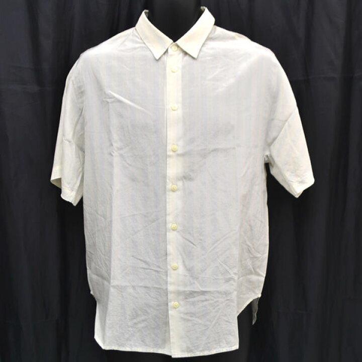 楽天市場 スーパーsale 3 1 Phillip Lim 3 1 フィリップリム 半袖シャツ シルク混 ストライプ ベージュ 水色 サイズs メンズ Men 男性 ボーイズ 紳士 古着 メンズファッション 中古 アーチェリー２ ａｒｃｈｅｒｙ