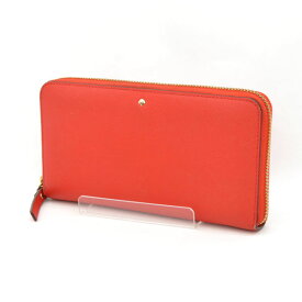 【価格見直し】【2024/03/11】kate spade / ケイトスペード ◆ラウンドファスナー長財布/レザー/レッド PWRU3898 【財布/サイフ/ウォレット/wallet/コイン】 レディースファッション【中古】