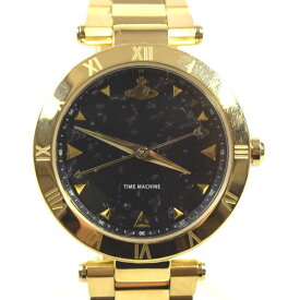 【価格見直し】【2024/04/09】Vivienne Westwood / ヴィヴィアンウエストウッド ■ORB 腕時計 ゴールド ブラック 【クォーツ】 ブランド【未使用】