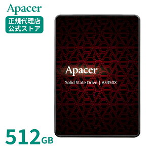 yK̔XzApacer AyCT[  SSD AS350X SATA III e512GB AP512GAS350XR-1[J[3Nۏ SATA3 6.0Gb/bC^[tF[XΉ ő560/540 MB/b
