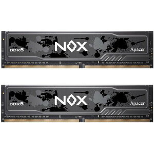 Apacer �A�y�C�T�[ NOX DDR5 PC5-51200 DDR5-6400 32GB ( 16GB × 2�� ) 288pin DDR5 U-DIMM 1.35V �u���b�N AH5U32G64C652MBAA-2