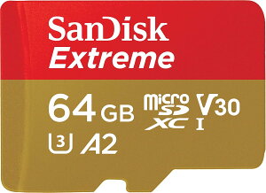 SanDisk �T���f�B�X�N Extreme microSD 64GB UHS-I U3 A2 V30 SDSQXAH-064G-GN6MN
