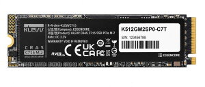 ESSENCORE KLEVV C715 M.2 SSD 512GB 3D TLC NAND M.2 2280 NVMe�iPCIe Gen3×4�jRead 3200MB/s / Write 2000MB/s K512GM2SP0-C7T 5�N�ۏ�