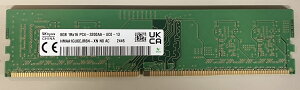 �y�V�i�z SK Hynix �n�C�j�b�N�X���� PC4-25600 DDR4-3200 8GB �f�X�N�g�b�vPC�p 288pin Unbuffered DIMM HMAA1GU6CJR6N-XN �V�i�o���N�i