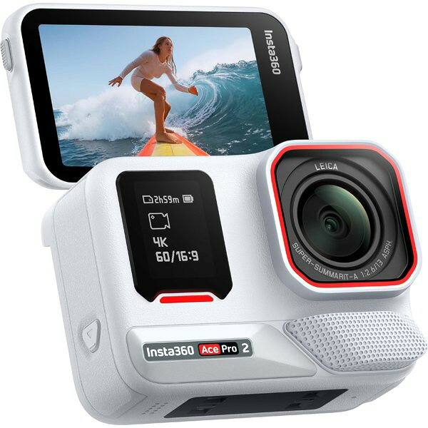 Insta360 新品アウトレット(箱不良／未使用新品) Ace Pro 2 アークティックホワイト ストリート撮影キット ムーンライト・シルバー CINSBBGA-ACEPRO2128 国内正規品