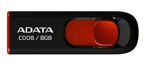 �y10�Z�b�g�zADATA USB������ 16GB USB2.0 �X���C�h�� �u���b�N AC008-16G-RKD