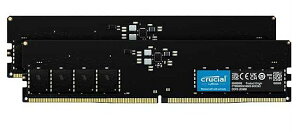 Crucial �N���[�V���� �f�X�N�g�b�vPC�p ������ PC5-44800 DDR5-5600 64GB ( 32GB x 2�� ) 288pin DDR5 U-DIMM 1.1V CT2K32G56C46U5