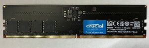 Crucial �N���[�V���� PC5-44800 DDR5-5600 16GB �f�X�N�g�b�vPC�p ������ 288pin Unbuffered DIMM CT16G56C46U5T �V�i�o���N�i