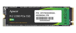 Apacer AyCT[ SSD 2TB M.2 PCIe Gen4 x 4 NVMe őǍx 3600MB/s ő发x 2800MB/s AP2TBAS2280Q4L-1