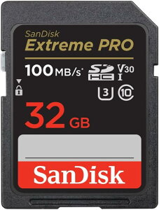 SanDisk �T���f�B�X�N Extreme PRO SDHC�J�[�h 32GB UHS-I U3 V30 4K R:100MB/s W:90MB/s SDSDXXO-032G-GN4IN