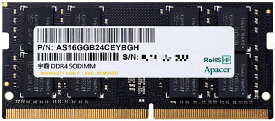 Apacer アペイサー DDR4-3200 PC4-25600 16GB SO-DIMM CL22 1024x8 1.2V ノートPC用メモリ ES.16G21.GSH