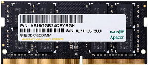 Apacer AyCT[ DDR4-3200 PC4-25600 16GB SO-DIMM CL22 1024x8 1.2V m[gPCp ES.16G21.GSH