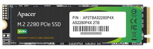 Apacer AyCT[ SSD 2TB M.2 PCIe Gen3 x 4 NVMe őǍx 2100MB/s ő发x 1700MB/s AP2TBAS2280P4X-1