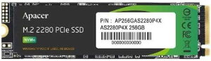 Apacer AyCT[ SSD 256GB M.2 PCIe Gen3 x 4 NVMe őǍx 2100MB/s ő发x 1300MB/s AP256GAS2280P4X-1
