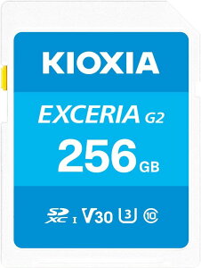 KIOXIA �L�I�N�V�A (�����Ń�����) EXCERIA G2 256GB SD SDXC �J�[�h Class10 UHS-I U3 V30 (R�F100MB/s W�F50MB/s) LNEX2L256GG4