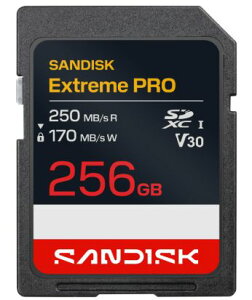 SANDISK �T���f�B�X�N Extreme Pro V30 UHS-I U3 SDXC SD�J�[�h 256GB (�ǎ�250MB/�b�A����170MB/�b) SDSDXXJ-256G-GSCIN