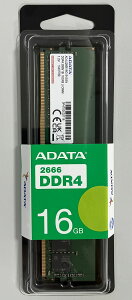 ADATA �G�C�f�[�^ PC4-21300 DDR4-2666 16GB �f�X�N�g�b�vPC�p������ 288pin Unbuffered DIMM 1.2V AD4U266616G19-SGN