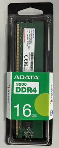 ADATA �G�C�f�[�^ PC4-25600 DDR4-3200 16GB �f�X�N�g�b�vPC�p ������ 288pin Unbuffered DIMM 1.2V AD4U3200316G22-SGN