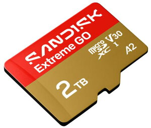SANDISK �T���f�B�X�N 2TB Extreme GO microSD UHS-I �J�[�h 5K & 4K UHD�r�f�I �ǎ�240MB/�b ����150MB/�b A2 U3 V30 SDSQXGN-2T00-GN6MN