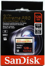 Sandisk 超高速1067倍速(160MB/s) サンディスク Extreme Pro CFカード 128GB（UDMA7対応） SDCFXPS-128G-X46