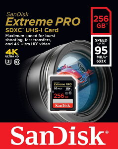 Sandisk TfBXN Extreme Pro SDXC SDJ[h 256GB Class 10 UHS-I U3Ή 95MB/s SDSDXPA-256G-G46