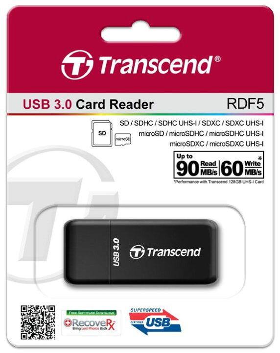 今季一番 Transcend カードリーダー USB3.0 SD SDHC UHS-I SDXC microSDXC 対応 ホワイト  akamenomori.sakura.ne.jp