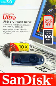 SanDisk �T���f�B�X�N �ő�]�����x100MB/s�I������USB3.0�t���b�V�������� ��e�� 256GB SDCZ48-256G-U46