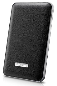 ADATA スマホ／タブレット対応 レザー風の加工を施したオシャレな小型・軽量モバイルバッテリー 5100mAh PSE認証済 ブラック APV120-5100M-5V-CBK