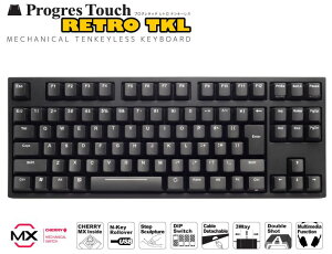 ARCHISS ProgresTouch RETRO TKL Cherry MX ÉԎiSilent Red/linear actionj̗p {z eL[X L[{[h AS-KBPD91/SRBKN