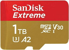 SanDisk サンディスク Extreme 1TB microSDXCカード UHS-I U3 V30 A2 (R:190MB/s W:130MB/s) SDSQXAV-1T00-GN6MN