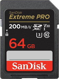 SANDISK �T���f�B�X�N Extreme Pro V30 4K �Ή� UHS-I U3 SDXC�J�[�h 64GB (�ǎ�200MB/�b�A����90MB/�b) SDSDXXU-064G-GN4IN