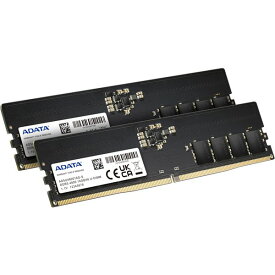 ADATA デスクトップPC用メモリ DDR5 PC5-38400 ( DDR5-4800 )対応 32GB (16GB x 2枚組) 288pin DDR5 U-DIMM 1.1V AD5U480016G-DT