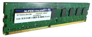 SuperTalent }CN`bv PC3-12800 DDR3-1600 4GB 240pin U-DIMM fXNgbvPCp [W[ oNi W1600UB4GM