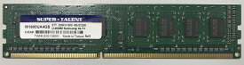 SuperTalent サムスンチップ搭載 PC3-12800 DDR3-1600 4GB 240pin U-DIMM デスクトップPC用 メモリーモジュール バルク品 W1600UA4GS
