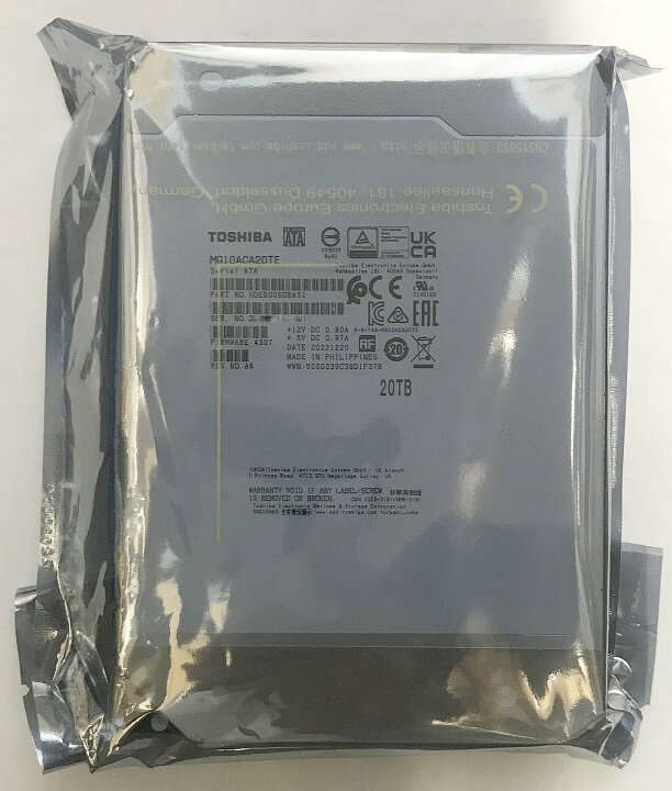 楽天市場】TOSHIBA 東芝 内蔵 ハードディスク 20TB NAS用 サーバ用 