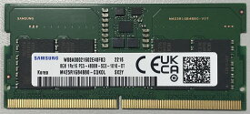 SAMSUNG ORIGINAL サムスン純正 PC5-38400 DDR5-4800 8GB ノートPC用 メモリー 262pin Unbuffered SO-DIMM M425R1GB4BB0-CQK バルク品