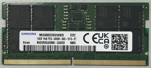 SAMSUNG ORIGINAL TX PC5-38400 DDR5-4800 16GB m[gPCp [ 262pin Unbuffered SO-DIMM M425R2GA3BB0-CQK oNi