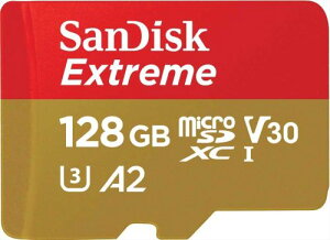 �T���f�B�X�N microSD 128GB UHS-I U3 V30 �����ő�90MB/s Full HD & 4K SanDisk Extreme SDSQXAA-128G-GN6MN