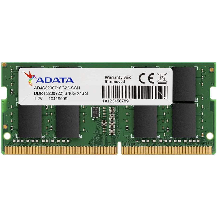 楽天市場】ADATA エイデータ PC4-25600 DDR4-3200 16GB ノートPC用
